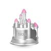 New Copper Pink Series Bow Zircon Flower Bead Charm Pendant Fit Bracelet Necklace Fine Diy Jewelry Making For Women