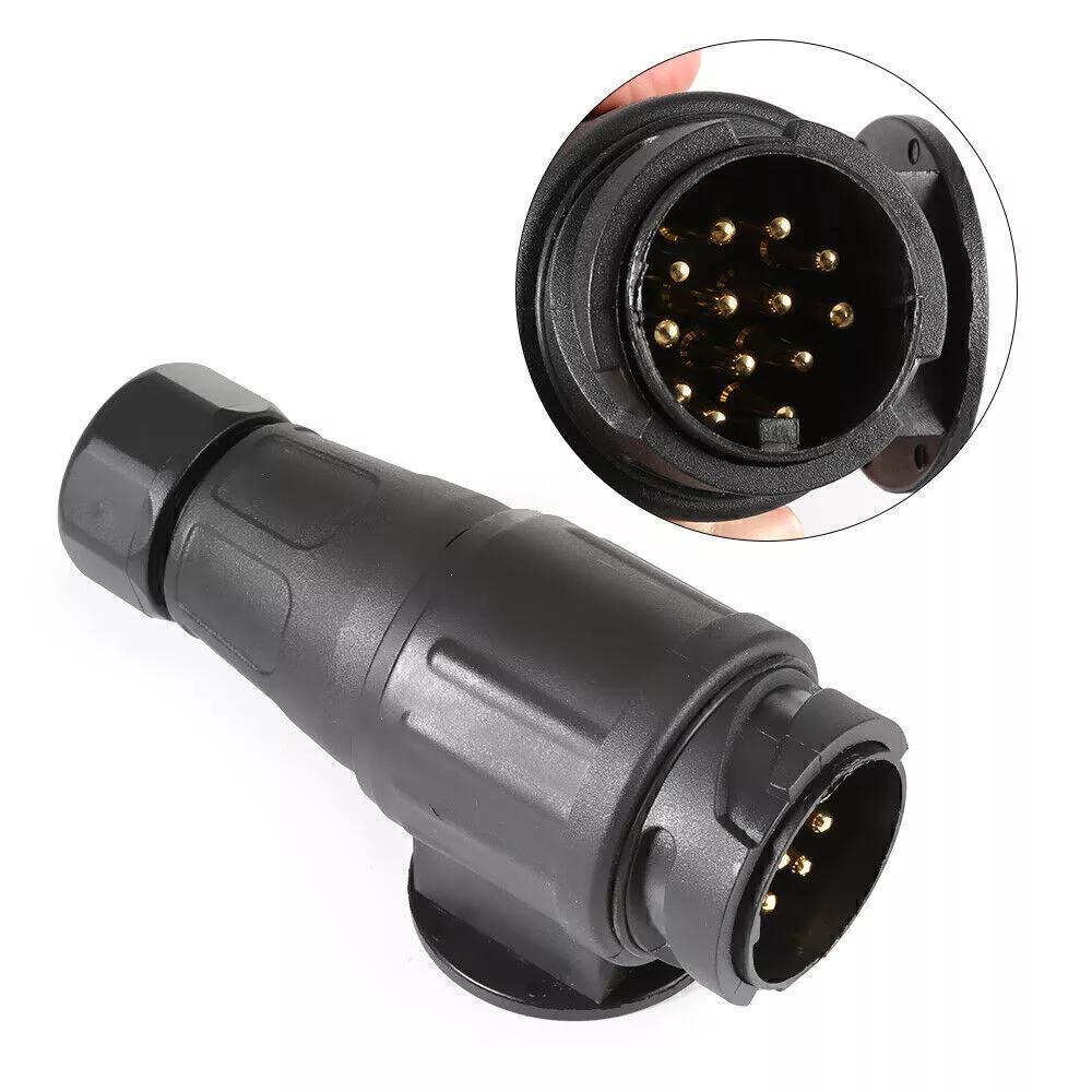 13 Pin Trailer Caravan Plug 12V Towing Connector For Caravans Socket Euro Plug Car Electronics Accessories Sockets Replacement