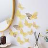 12Pcs/set 3D Hollow Butterfly Wall Sticker for Home Decoration DIY Wall Stickers Modern Wall Art Living Room Decoration