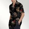 Retro Bohemian Print - Men's Casual Short Sleeved Shirt
