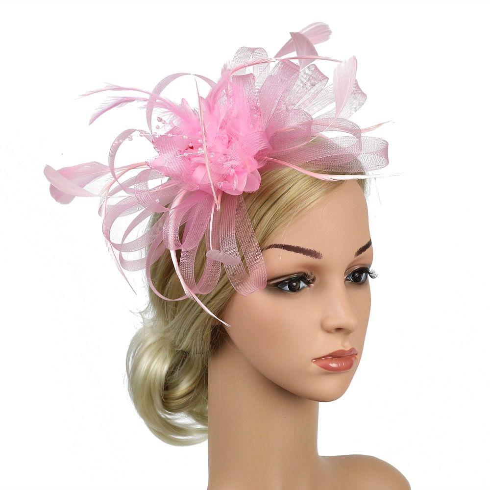 Headwear Wedding Party Bride's Headdress Fascinators Hat Hair Accessories Feathers Hat Hair Clip