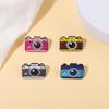 Retro Cartoon Colorful Camera Brooch: Trendy, Cute, Creative Design Badge