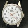 HAND-WINDING VINTAGE HMT JANATA INDIAN MENS WHITE COLOR DIAL WATCH a700043-5 R201-a700043