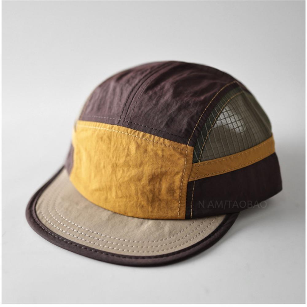 Nylon Quick Dry Hat 5 Panel Sunshade Cap Fashion Baseball Caps For Running, Camping