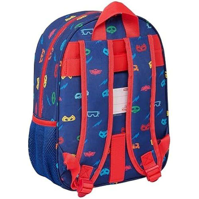 Sac à dos d'école - SAFTA - PJMASKS READY - Confortable - Polyvalent - 26 x 11 x 34 cm - Bleu marine