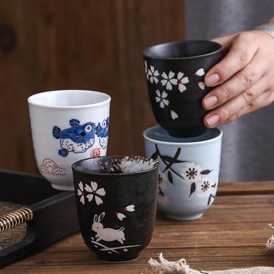 Japanese Style Ceramic Cup Hand Painted Home Tea Cup Japanese Cuisine Ceramic Coffee