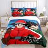 3pcs Dragon Ball Christmas Goku and Vegeta Quilt Cover Set - Soft and Cozy Bedroom, Guest Room and Dorm Decorative Bedding 3-Piece Set 1 Quilt Co