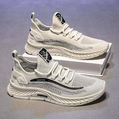 Summer Men'S Shoes Breathable Thin Casual Sports Shoes Versatile Non-Slip Wear-Resistant Mesh Shoes Trendy Board Shoes