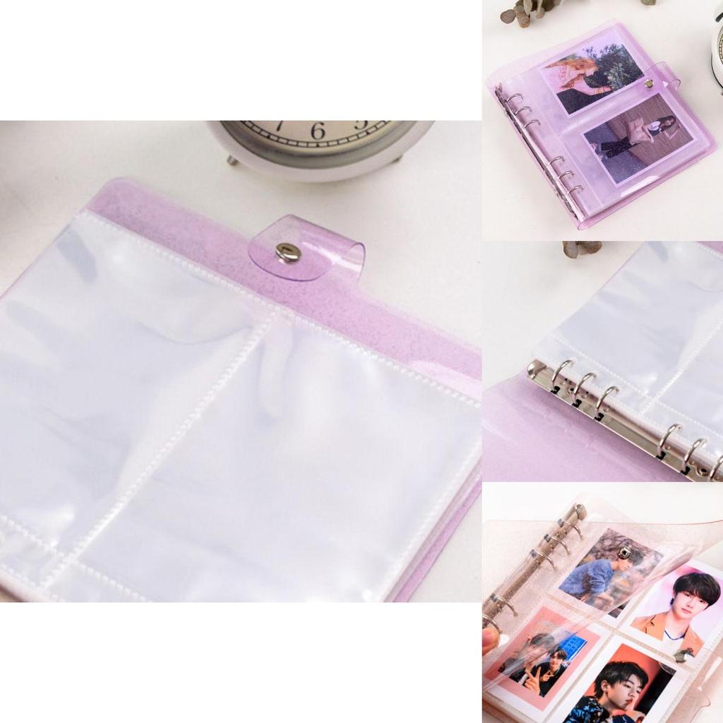 Velkokapacitní 6dírkové fotoalbum s třpytivým PP obalem na svatby a oslavy