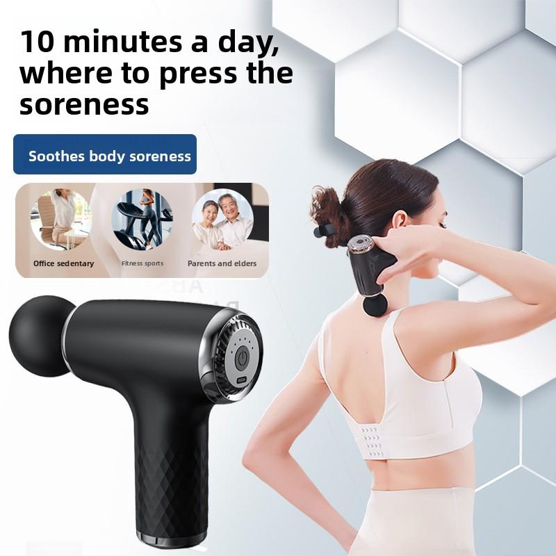 Mini Fascia Gun Charging Multifunctional Fitness Yoga Small Portable Neck Membrane Massage Gun Muscle Relaxation Massager