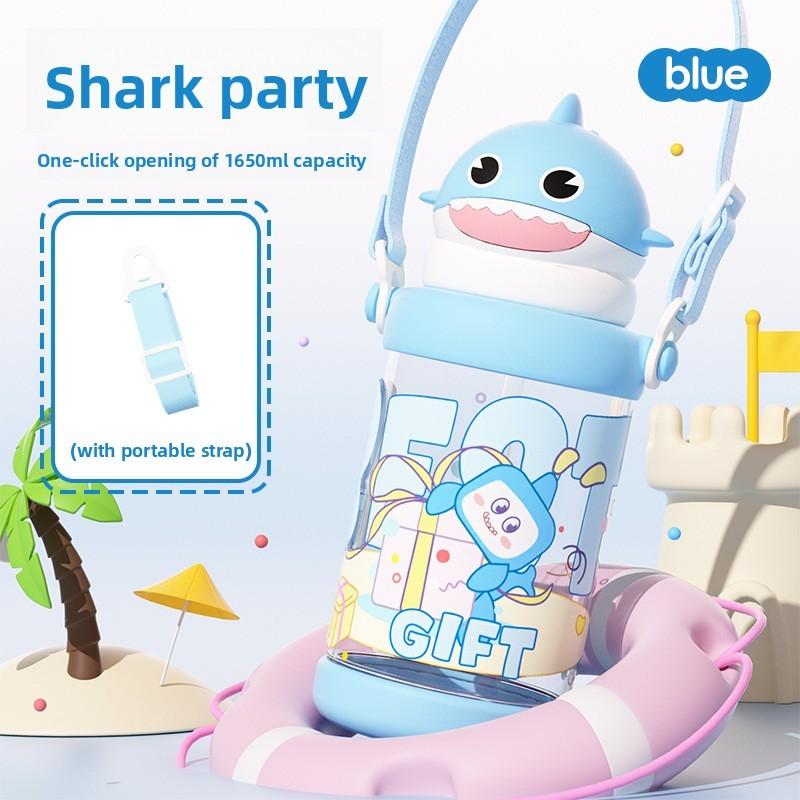 Cartoon Childrens Plastic Cup With Straw And Heat Resistant Material For Outdoor Use