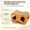 Durable Cardboard Cat Scratcher Sofa Anti-Scratch Sturdy Cat Scratch Pad With Woven Nest for Pet Cats Rest Play Time