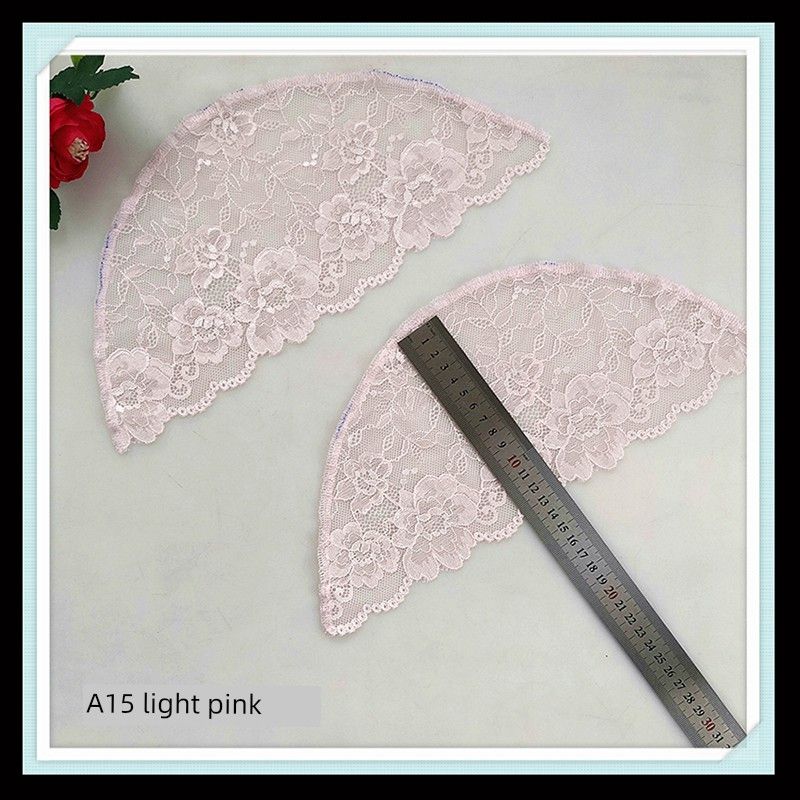 

Small Size Sleeveless Sling Semi-Finished Sleeves Lace Patchwork Cover Oversleeves Women s Lace Decorative Thin Purple Fake Sleeve A15 pink small size a pair of radians 42cm