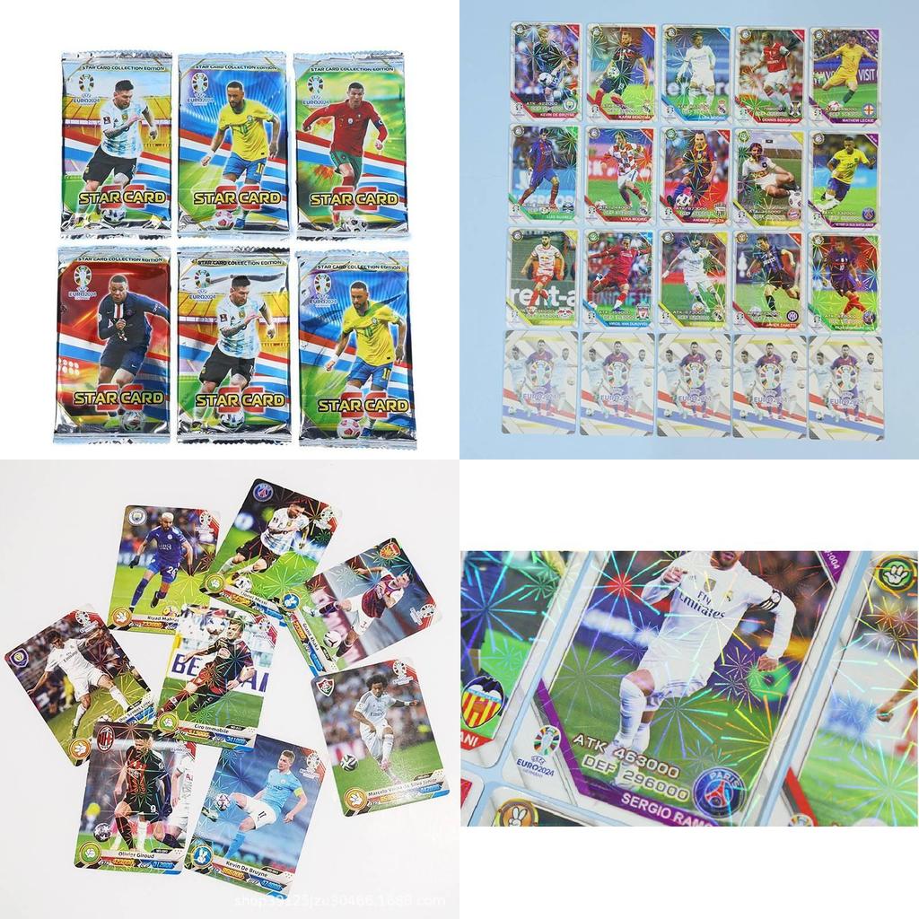 Elite Football Star Cards European Cup Messi Ronaldo Neymar Collectible Card Collection