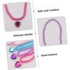 Jewellery Set for Girls Girls Princess Jewelry Dress up Set 4 Pack Necklace and Bracelet for Boys and Girls Parties Necklaces for Girls