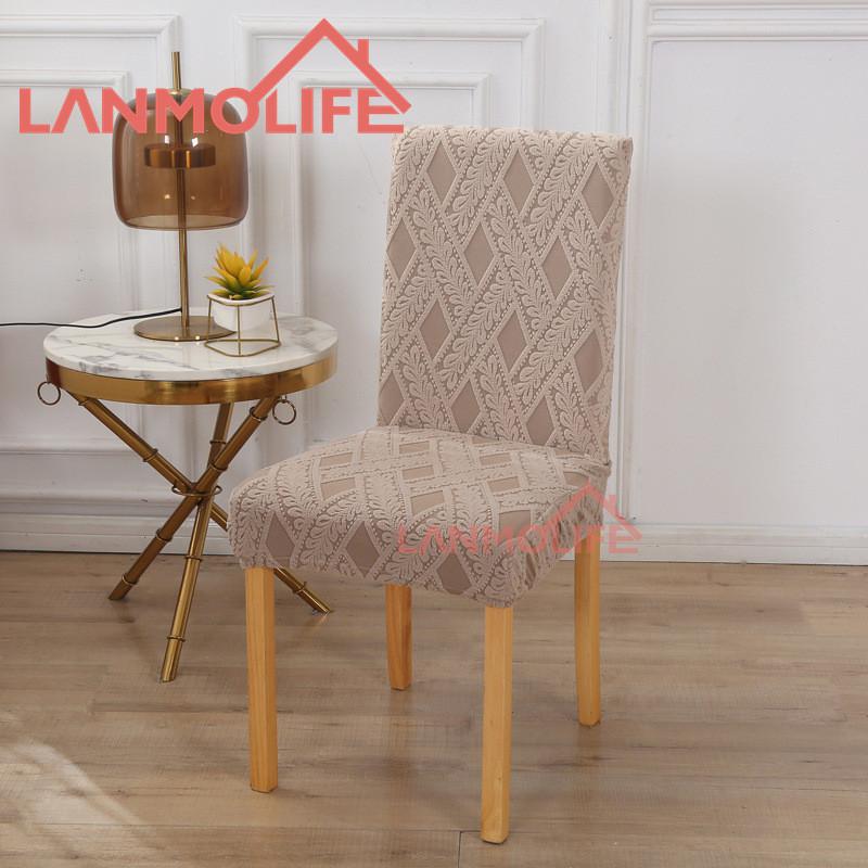 Nordic Thick Jacquard Chair Cover All Inclusive Four Seasons Universal Dustproof Dining Chair Cover Home Elastic Chair Cover