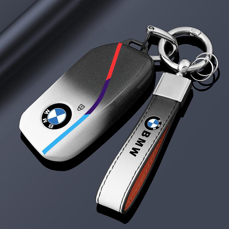 BAGE7 2026 Car Sticker Car Key Fob Ring Chain Cover Case For BMW 530i 540i 550e 750e 740i 760i X1 X2 X5 X6 X7 M5 iX1 iX2 iX XM I5 I7 2