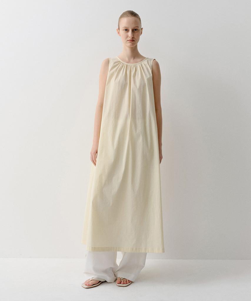 Ia Thea Shirring Maxi Dress (Yellow)