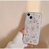 Flower Chrysanthemum Leaf Case for IPhone 16e 16 15 14 13 12 11 Pro Max 15 16 Plus 13 12 Mini 7 8 SE Floral Shell Clear Cover