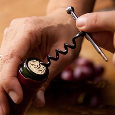 1 Pc Spiral Outdoor Multifunction Red Wine Bottle Opener with Keychain Mini Creative Kitchen Tools