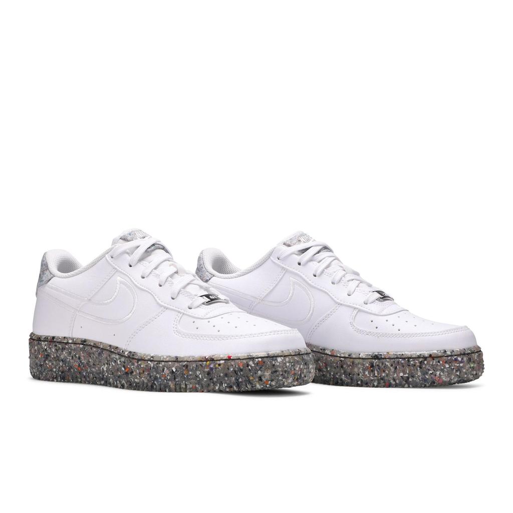 Nike Air Force 1 Grade School 'Recycled Wool Pack - White' (Unisex) White / Metallic Silver / White Kids' Skateboarding Shoes DB2813 100