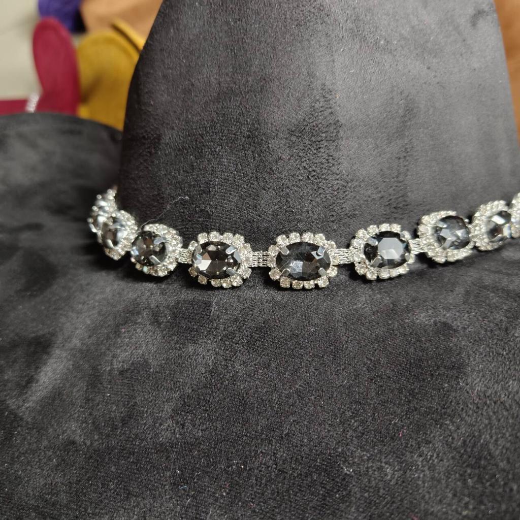 Accessori per cappelli design a catena con strass di diamante nuovi accessori a catena cappello jazz da cowboy cappello fedora cappello di paglia per uomo e donna