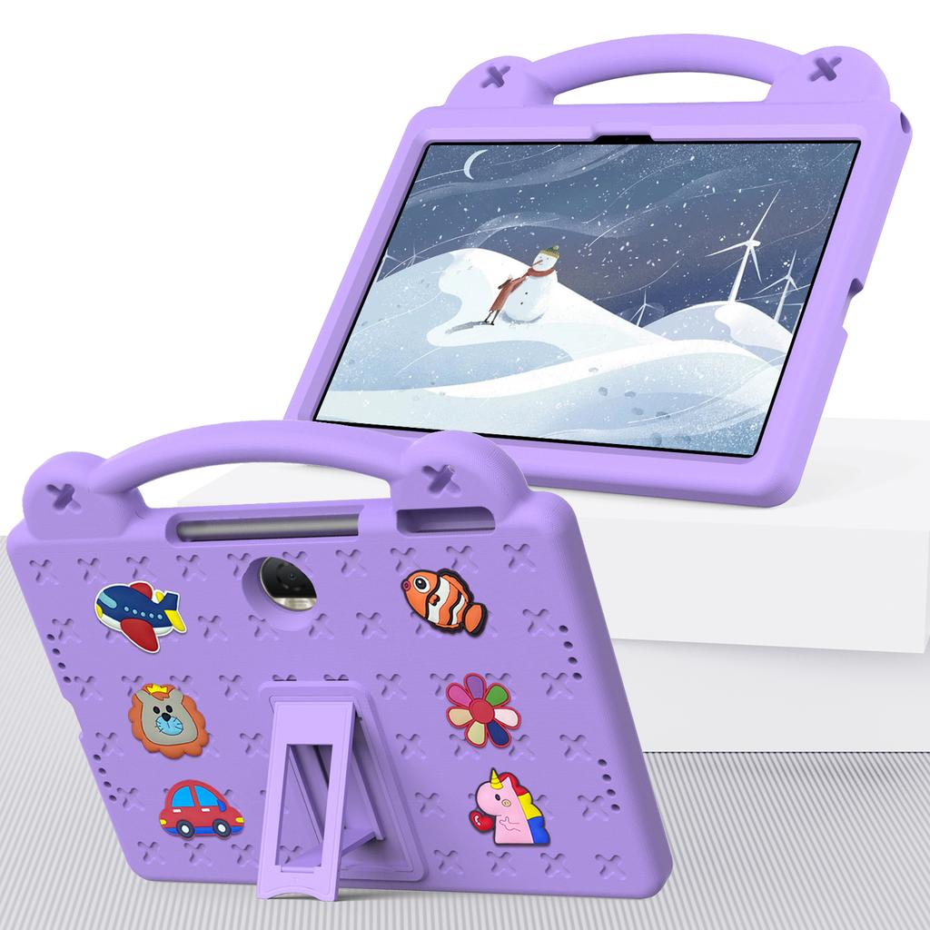 For Honor Pad 9 Tablet Case Anti-scratch EVA Cute Patterns Kickstand Cover with and Handle
