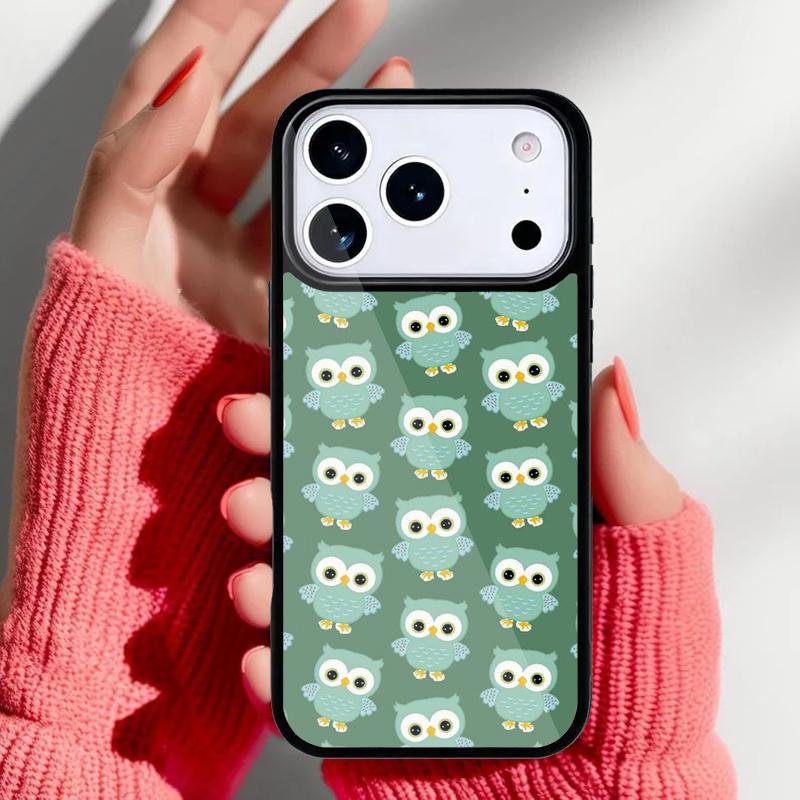 Owl Cute Lovers Kawaii Cartoon Phone Case for iPhone 17 Air 16e 15 14 13 Pro Max Back Cover for 12 11 Pro Coque