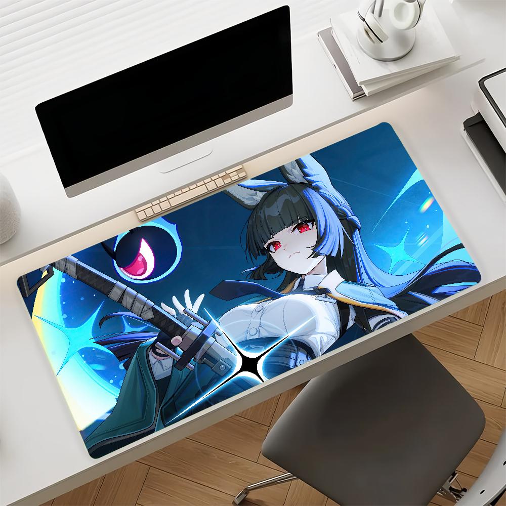 Tappetino Mouse Gioco Hoshimi Miyabi Zenless Zone Zero Gomma Antiscivolo Gamer Bilanciamento Computer Decorazione Deskmat Laptop Ufficio Grande