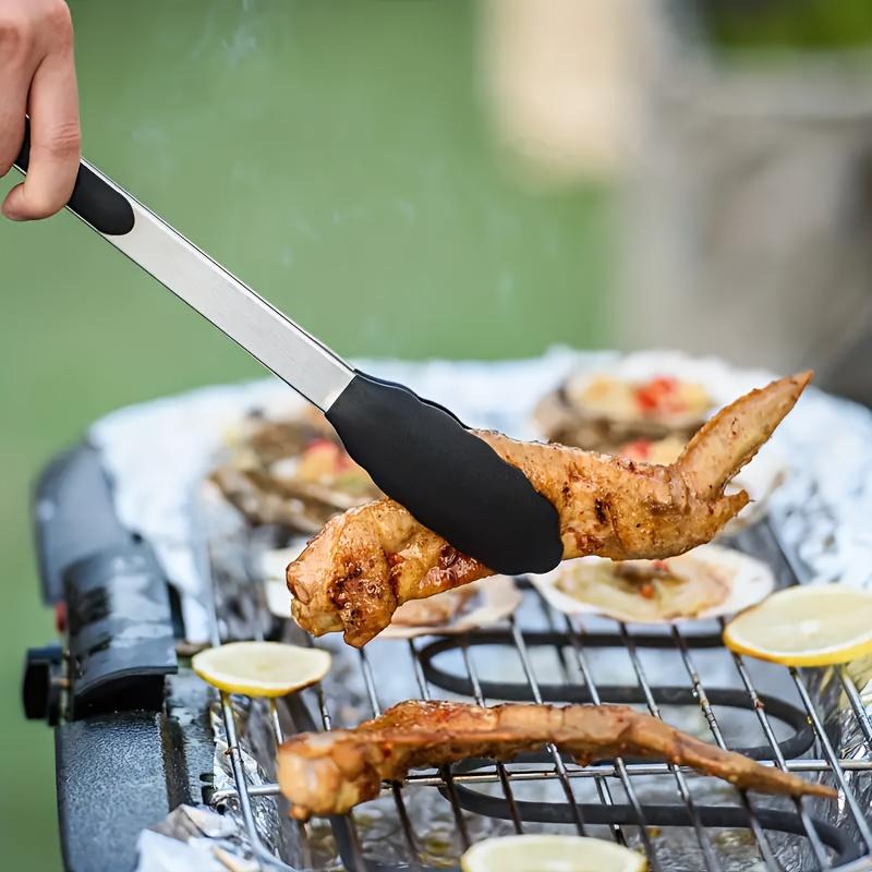 Duurzame 7-inch, 9-inch en 12-inch Keukentangen, Voedingstangen, Keuken Barbecue Gereedschap, Hittebestendig, met een Vergrendelingsmechanisme voor een Stevige Greep