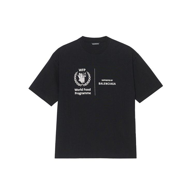 Balenciaga T-shirts Heren Zwart Ronde Hals Normale Rechte Pasvorm 612966THV841000