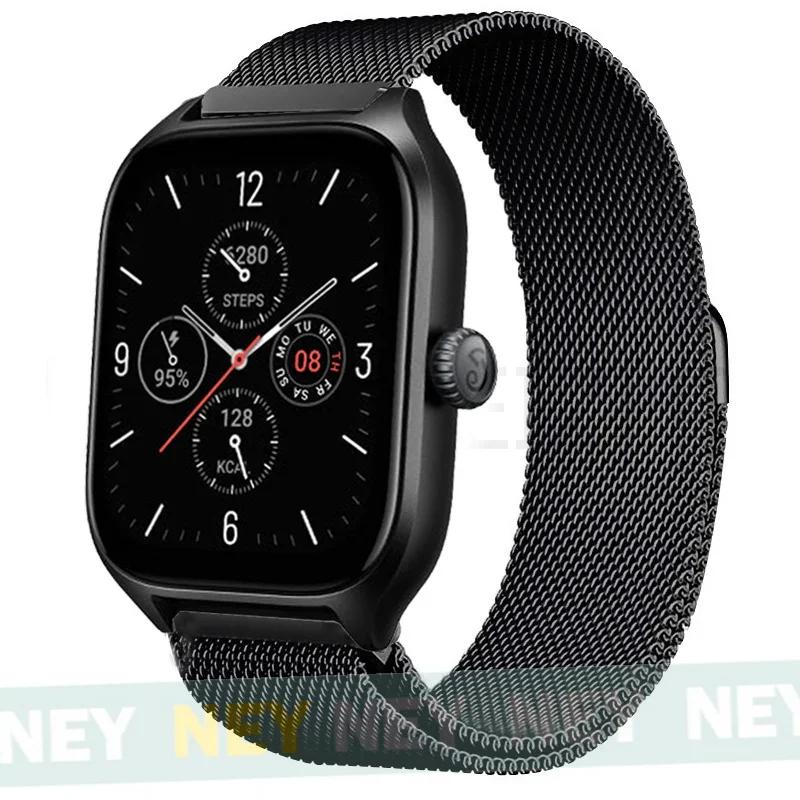 Milanese Loop For Amazfit GTS/GTR-4-3-2-2e-Mini-Pro/stratos 3 Metal Bracelet 20mm 22mm Watch Band for Amazfit bip-U-S-lite Strap