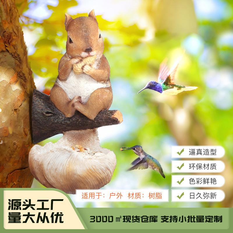 Trending Animal Shaped Bird Feeder, Resin Hanging Garden Decor, Aesthetic Outdoor Craft Art for Backyard