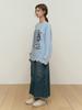 KIRSH Collection Print Scallop Knit [Sky]