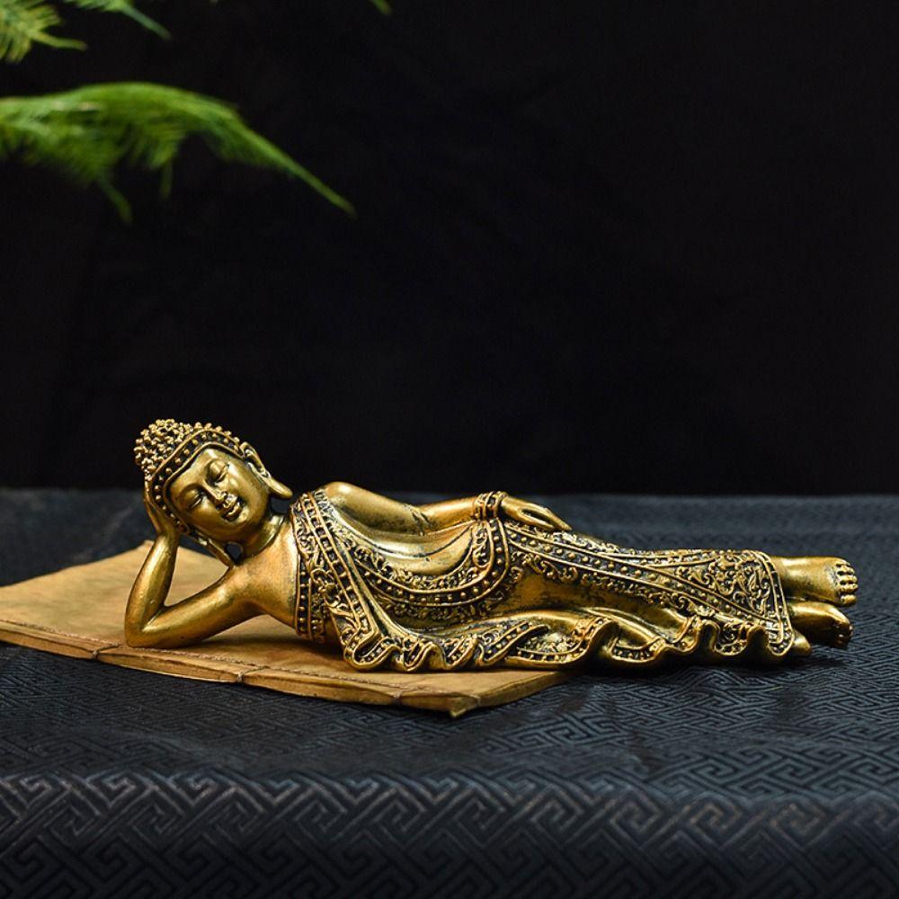 

Exquisite Lying Buddha Ornaments Carved Buddha Model Chinese Style Buddha Head Statue Home Decor