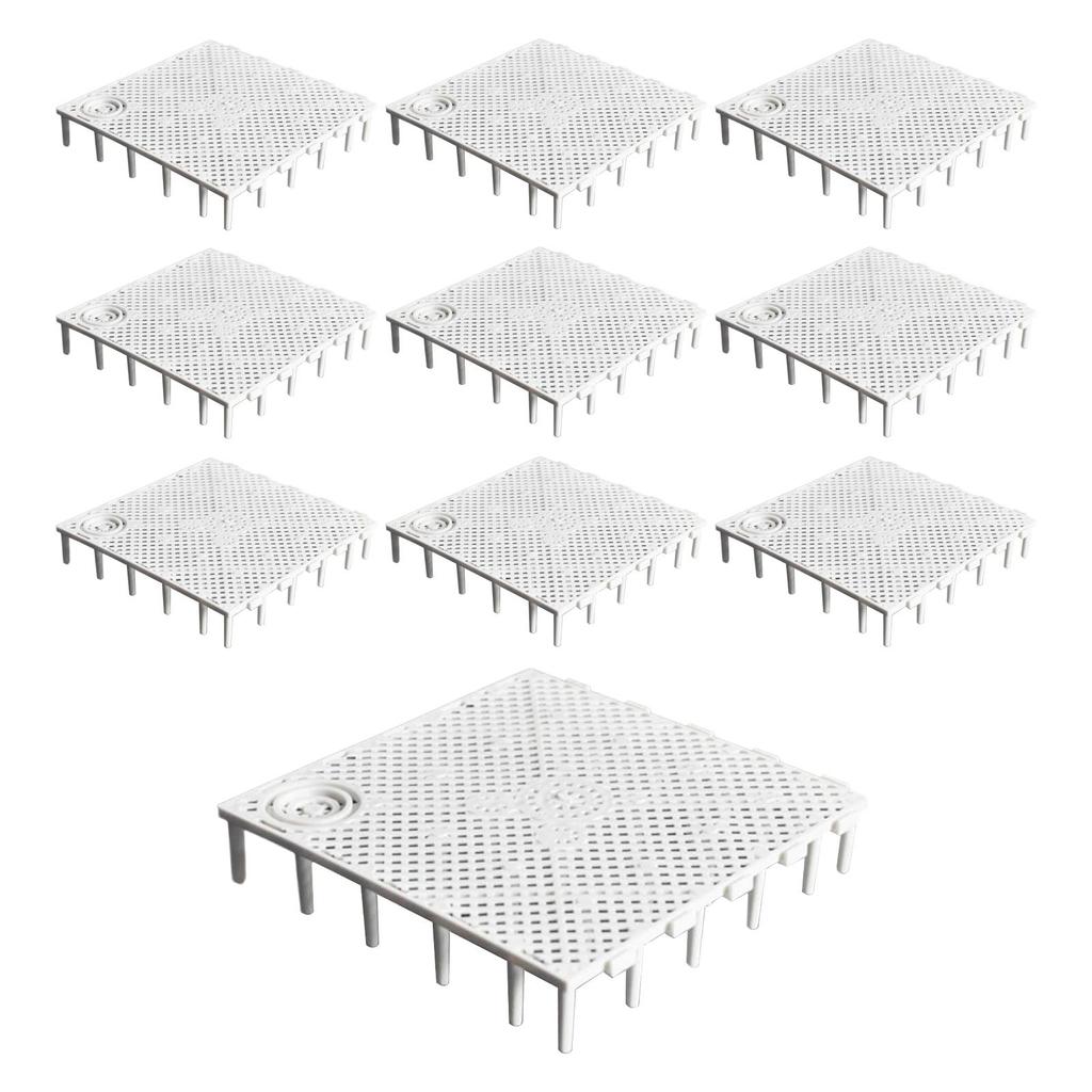 10Pcs Fish Tank Bottom Filter Plate, Splicing Combination Clapboard, Sand Gravel Filter Board