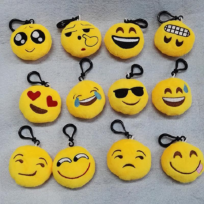 Keychain Plush Emoji Doll Short Cute Facial Expressions Accessories Pendant