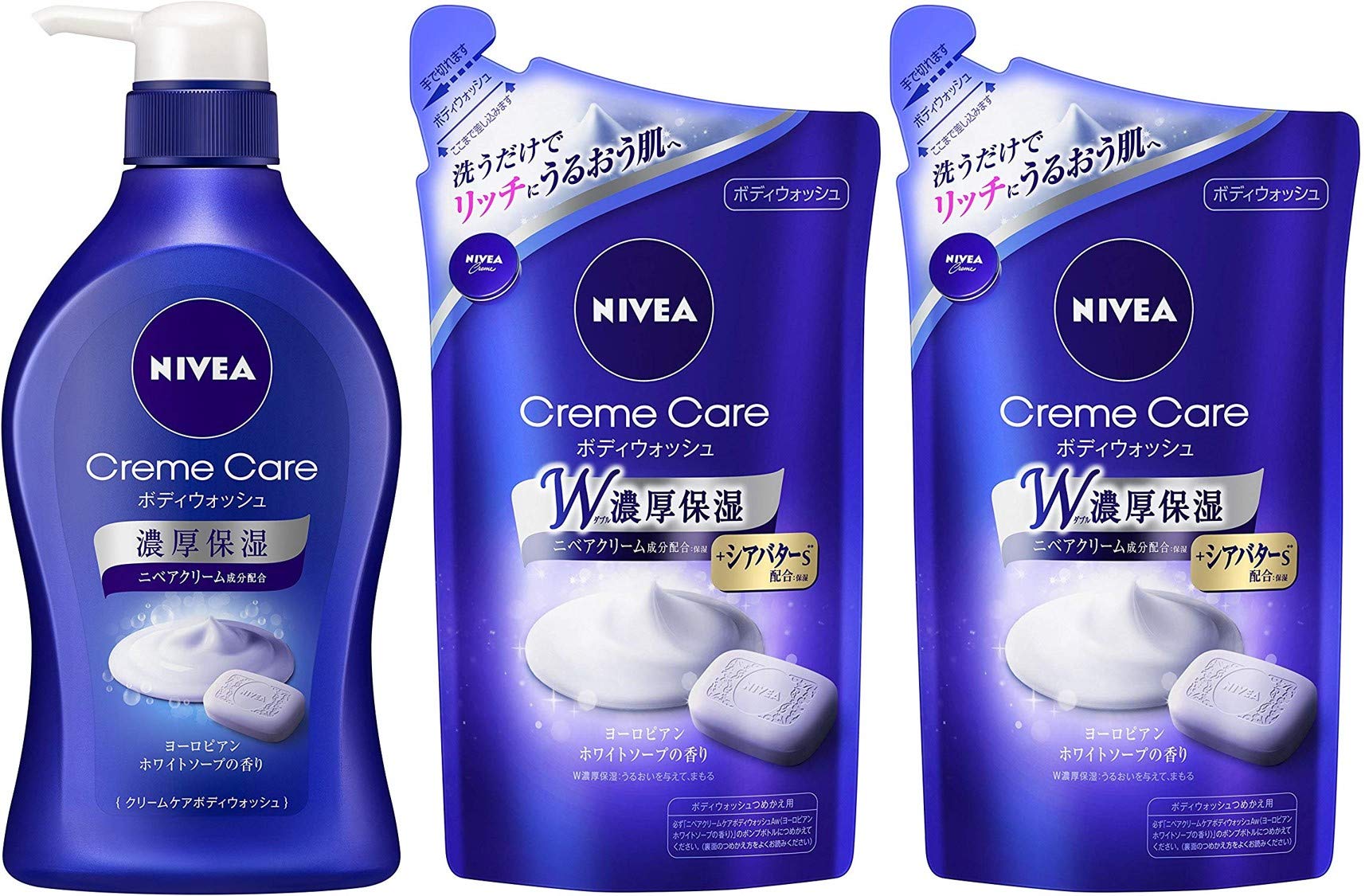 

Неизвестный Nivea гель для душа европейское мыло для тела дозатор 480 мл сменный блок 360 мл x 2 шт. 3 шт. ассорти [Распродажа набора] +