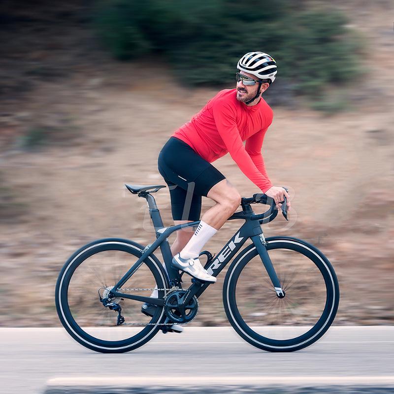 YKYWBIKE Men's Windproof Long Sleeve Mountain Cycling Jersey