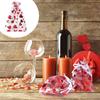 20 Stück Geschenktüten mit Kordelzug, Organza, bronziert, Netzbeutel für Süßigkeiten, Hochzeiten