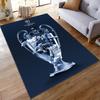 UEFA Champions League Trophy Design Rug Non-slip Rug Suitable for Living Room and Bedroom Sofas.