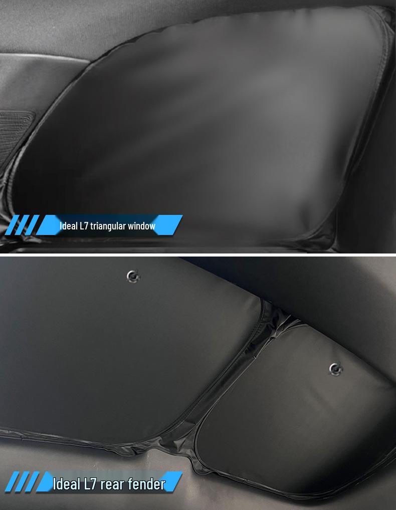 Ideal L7 Car Window Sunshade: Opaque Sun Protection & Insulation for Camping Privacy