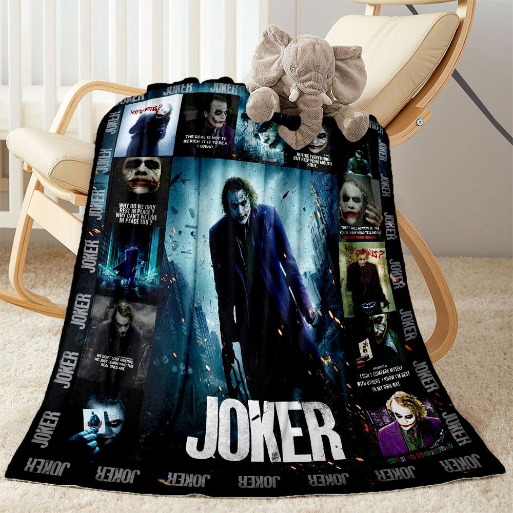 Harley Quinn Joker Blankets are suitable for living rooms,making them an ideal choice for outdoor travel and gifts.
