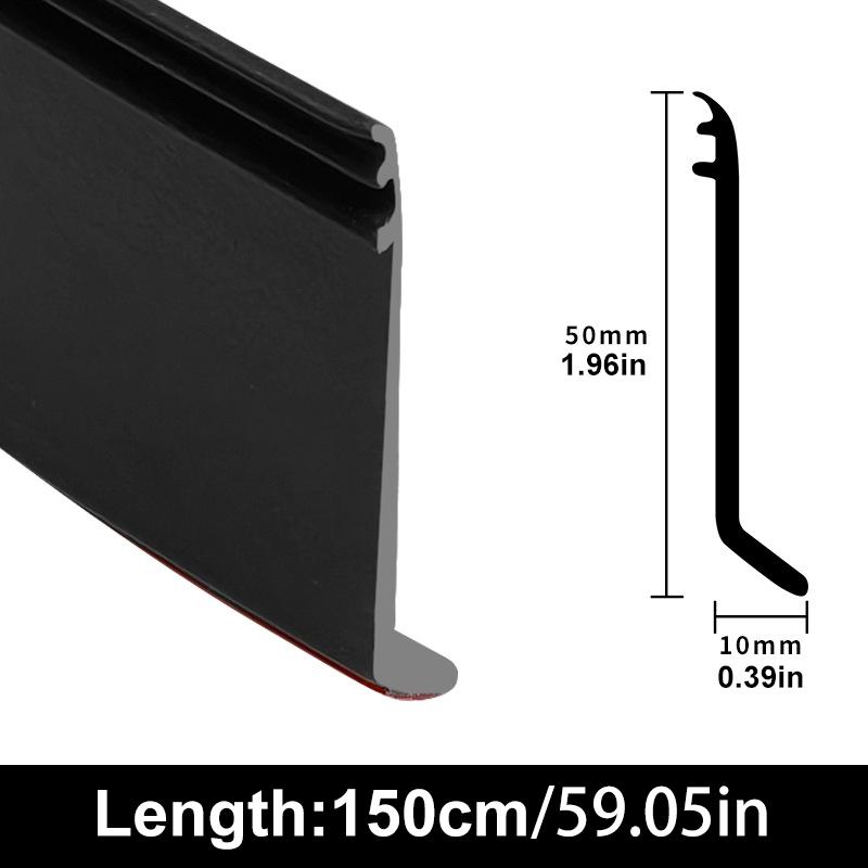 0.5/1/1.5m Window Water Blocking Bar Sliding Window Rain Flashing Board Weatherstrip Window Edge Water Deflector Sealing Strip