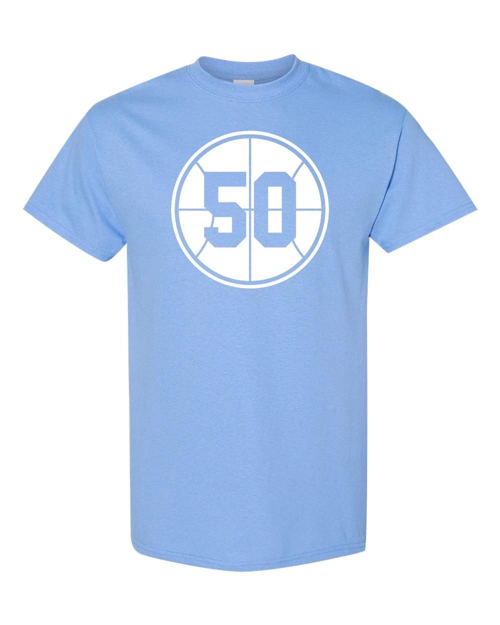NORTH CAROLINA Retired Jersey Number #50 Unisex T-Shirt S-XL FREE S&H! XL