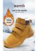 Trendy High-Top Winter Snow Boots for Kids - Warm Cotton Casual Footwear