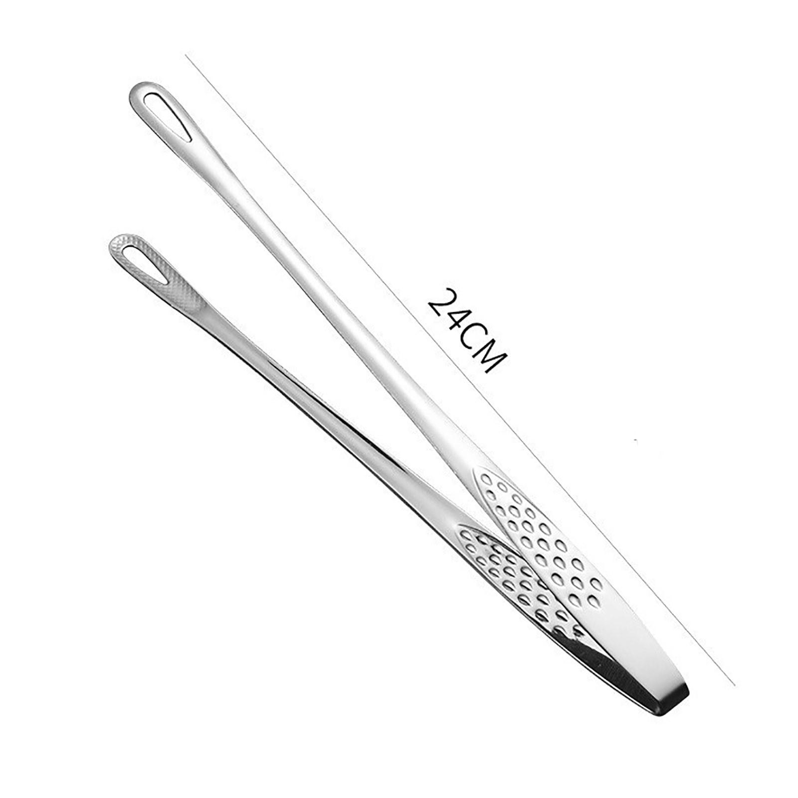 

Щипцы для еды из нержавеющей стали, кухонный инструмент для приготовления пищи, кухонные щипцы для барбекю S серебряный