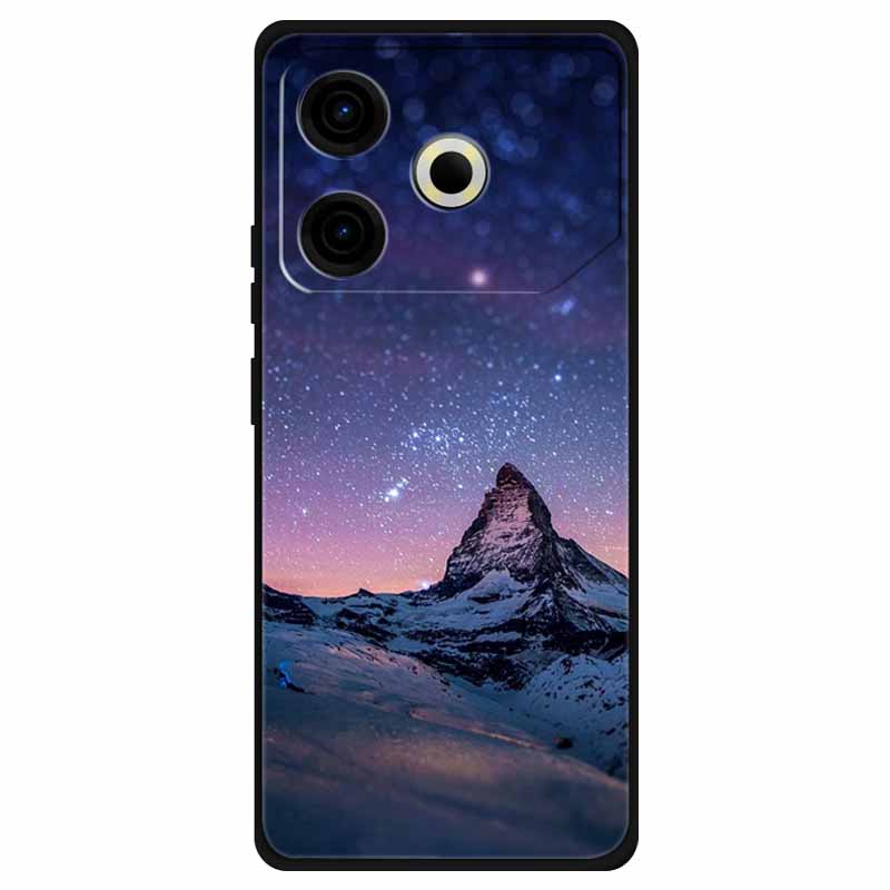 For Tecno Pova 6 Neo Case Silicone Soft Flower Space Fashion Cover For Tecno Phantom X2 Pro Cases Landscape Paint Covers Cute