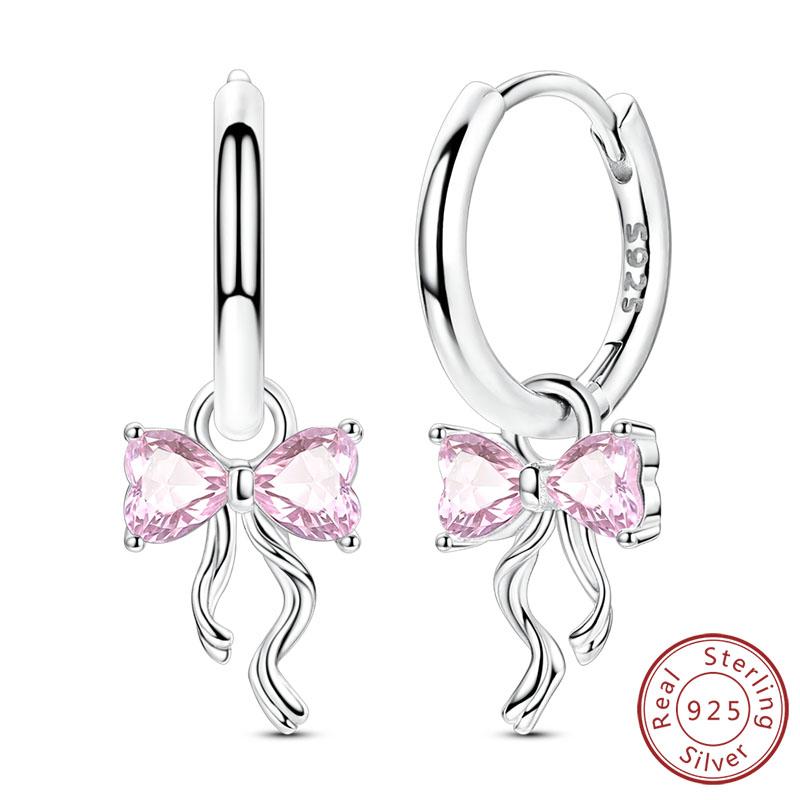 S Copper Hoop Earring Sparkling Star Moon U Heart Shaped Butterfly Earring For Women Party Wedding Jewelry