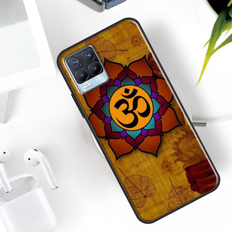 Aum Om Namaste Symbol Zen Yoga Case For Realme 15 11 Pro Plus 12 13 14  C71 C75 C55 C51 C53 C25 C63 C61 C65 C67 GT6 GT7 Pro